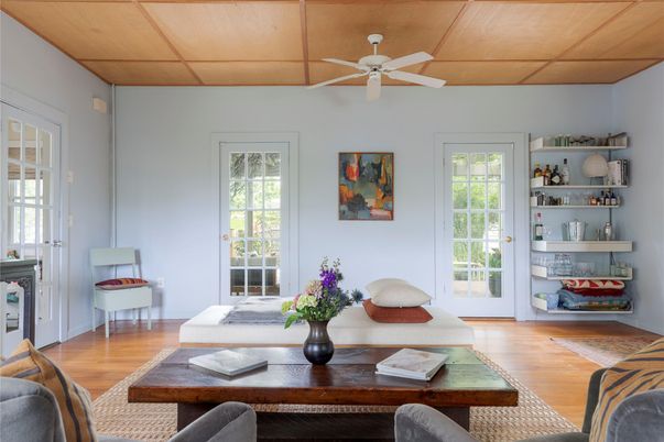 Interior, Living room, Wooden Ceilings, Wood Texture Flooring