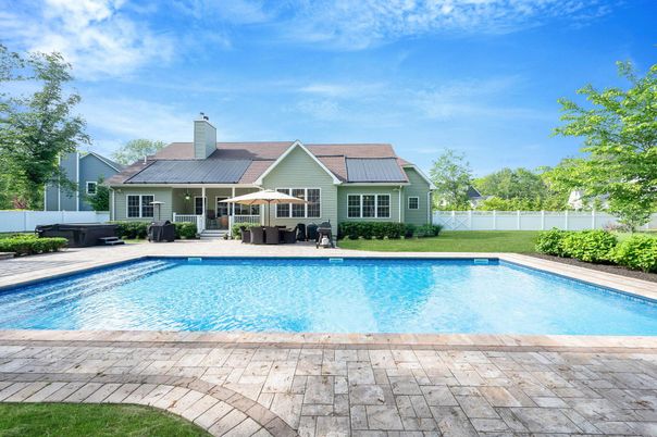 Exterior, Pool, Solar Panels