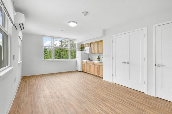 Empty room, Interior, Kitchen, Wood Texture Flooring