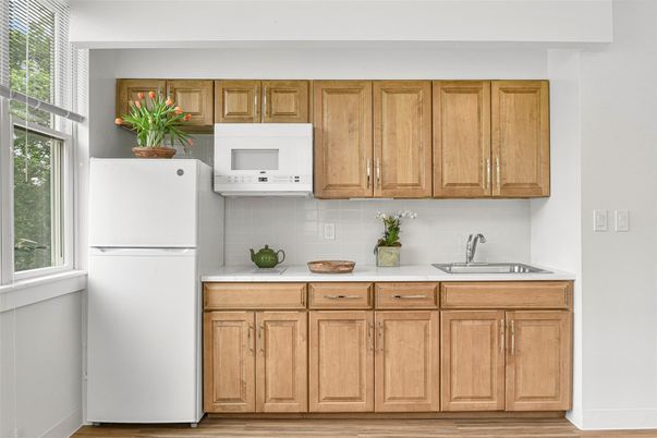 Interior, Kitchen, Wood Texture Flooring