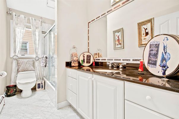 Bathroom, Glass Shower, Interior, Marble