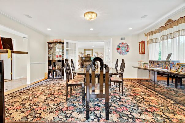 Dining room, Interior, Recessed Lighting