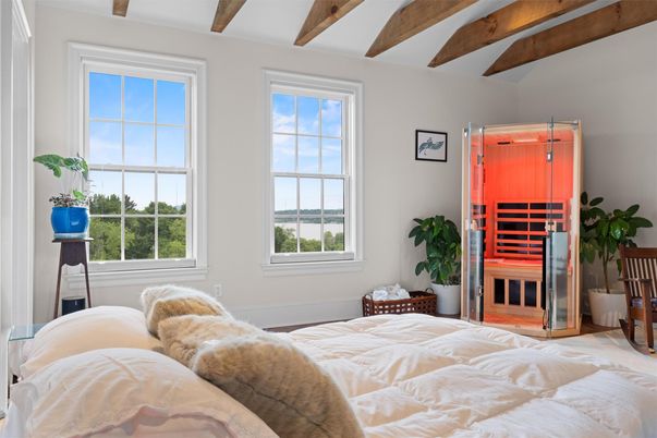 Bedroom, Interior, Wooden Beams