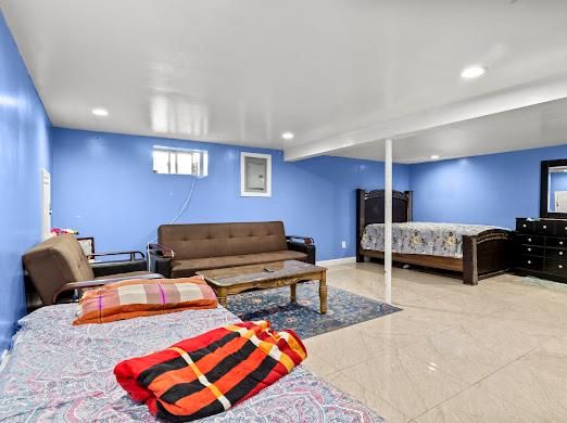 Bedroom, Interior, Recessed Lighting