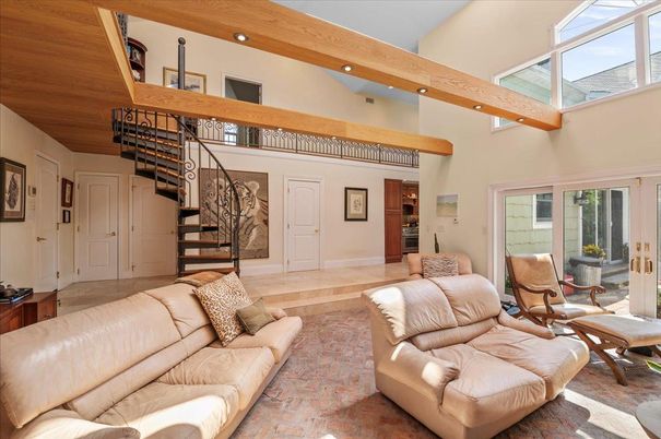 Interior, Living room, Wooden Beams