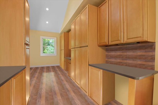 Interior, Recessed Lighting, Wood Texture Flooring