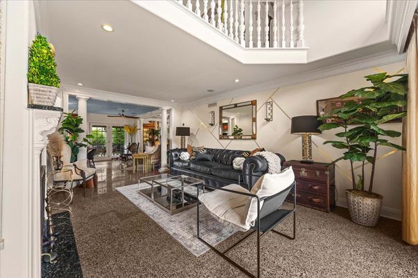 Interior, Living room, Recessed Lighting