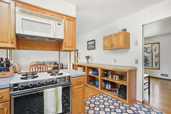 Interior, Kitchen, Wood Texture Flooring