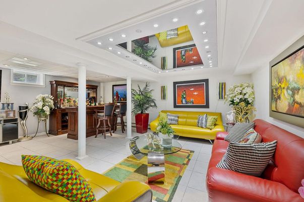 Interior, Living room, Recessed Lighting