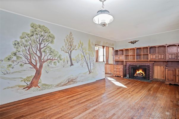 Empty room, Fireplace, Interior, Wood Texture Flooring