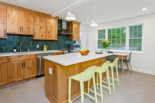 Interior, Kitchen, Pendant Lights, Recessed Lighting, Stainless Steel Appliances