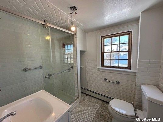 Bathroom, Glass Shower, Interior, Pendant Lights