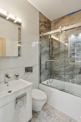 Bathroom, Glass Shower, Interior, Marble, Marble Walls
