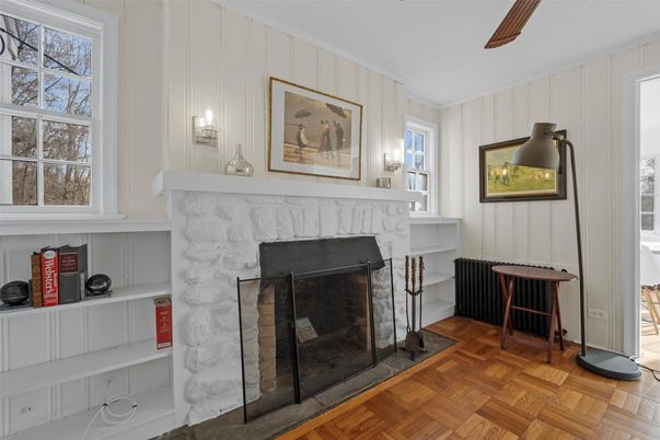 Fireplace, Interior, Wood Texture Flooring