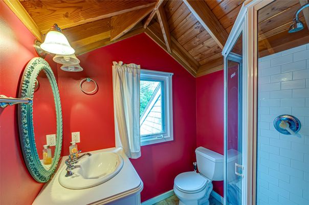 Bathroom, Interior, Wooden Beams, Wooden Ceilings