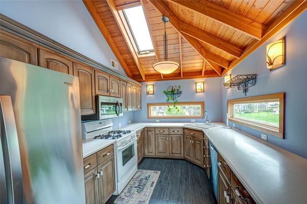 Interior, Kitchen, Wooden Beams, Wooden Ceilings, Wood Texture Flooring