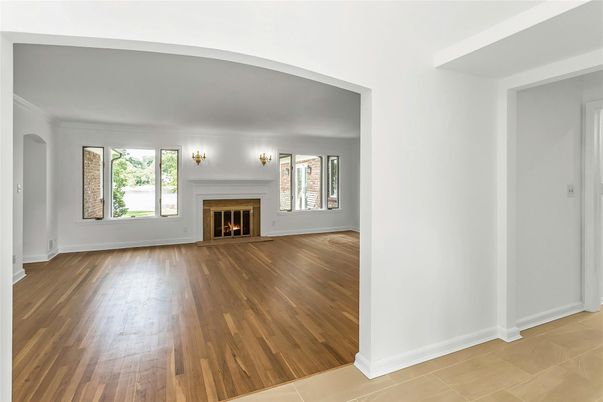 Empty room, Fireplace, Interior, Wood Texture Flooring