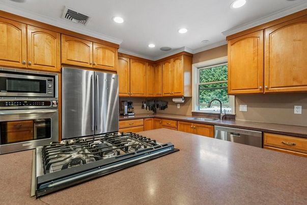 Interior, Kitchen, Recessed Lighting, Stainless Steel Appliances