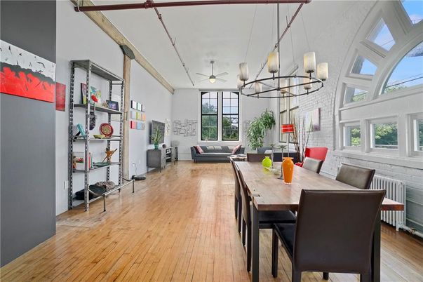 Chandelier, Dining room, Interior, Pendant Lights, Wood Texture Flooring