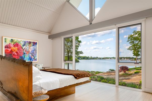 Bedroom, Interior, Water, Wood Texture Flooring