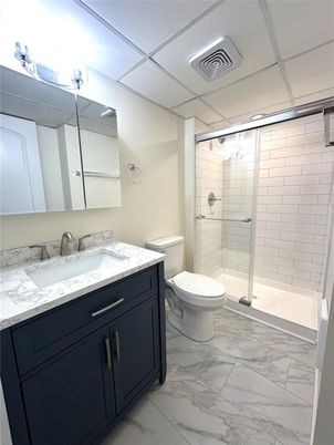 Bathroom, Glass Shower, Interior, Marble