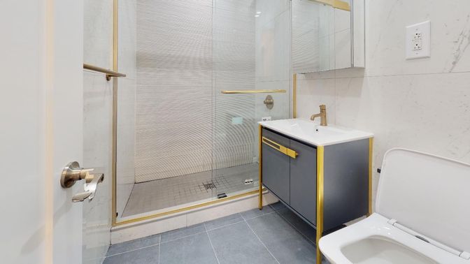 Bathroom, Glass Shower, Interior