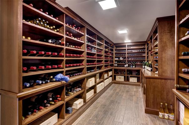 Interior, Recessed Lighting, Wine Storage, Wood Texture Flooring