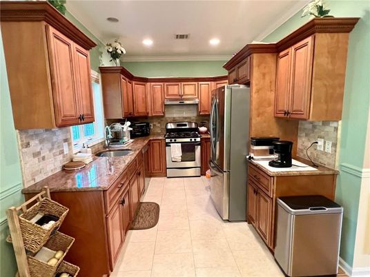 Interior, Kitchen, Recessed Lighting, Stainless Steel Appliances