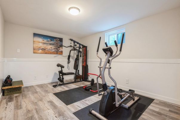 Fitness Equipment, Interior, Wood Texture Flooring
