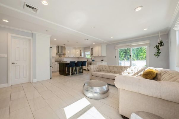 Interior, Kitchen, Living room, Recessed Lighting