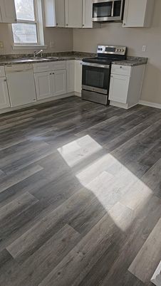 Interior, Kitchen, Wood Texture Flooring