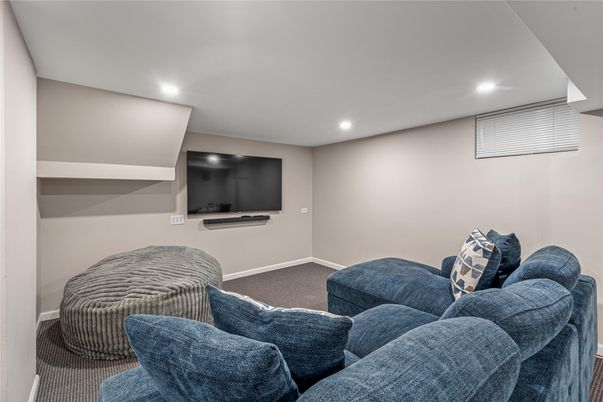 Interior, Living room, Recessed Lighting