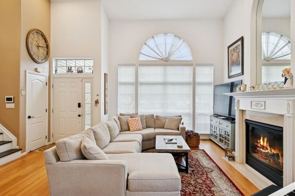 Fireplace, Interior, Living room, Wood Texture Flooring