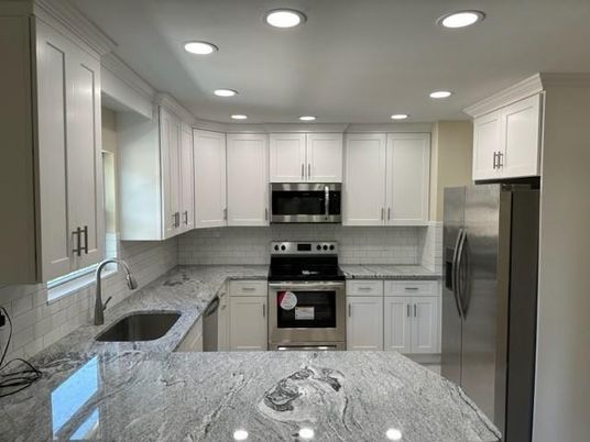 Interior, Kitchen, Recessed Lighting, Stainless Steel Appliances