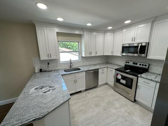 Interior, Kitchen, Recessed Lighting, Stainless Steel Appliances