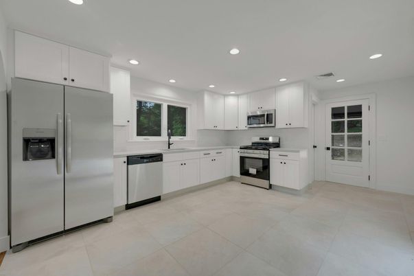 Interior, Kitchen, Recessed Lighting, Stainless Steel Appliances