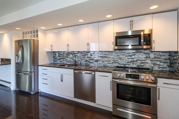Interior, Kitchen, Recessed Lighting, Stainless Steel Appliances