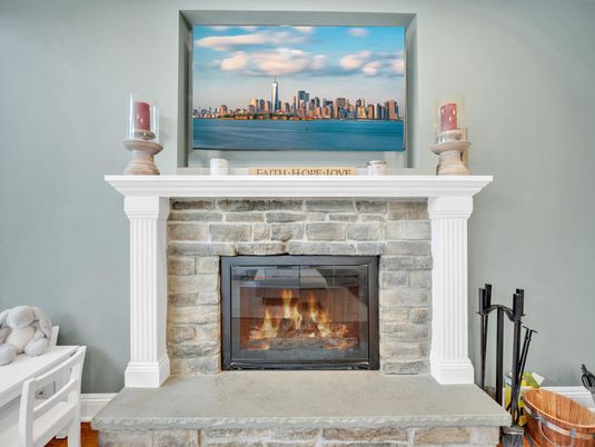 Fireplace, Interior, Water