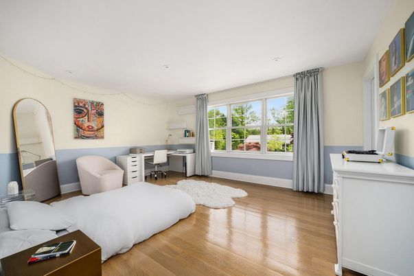 Bedroom, Home Office, Interior, Recessed Lighting, Wood Texture Flooring
