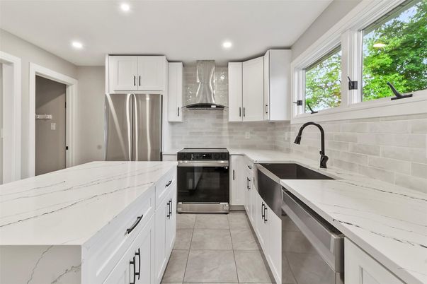 Interior, Kitchen, Recessed Lighting, Stainless Steel Appliances