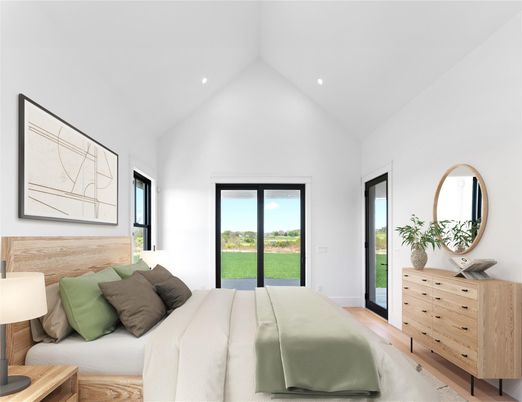 Bedroom, Interior, Recessed Lighting