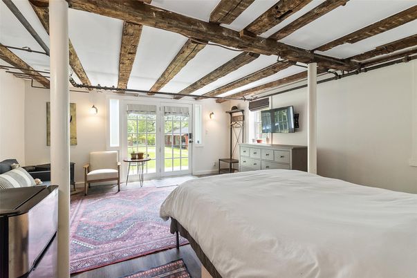 Bedroom, Interior, Wooden Beams