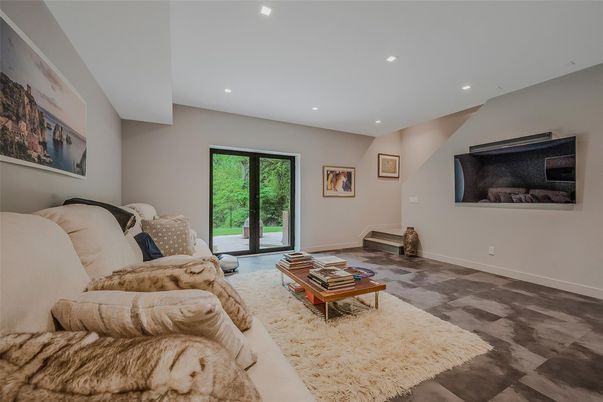 Interior, Living room, Recessed Lighting