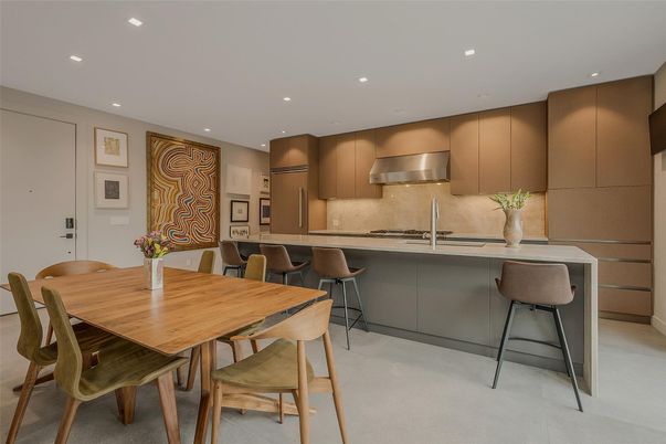 Dining room, Interior, Kitchen, Recessed Lighting, Stainless Steel Appliances