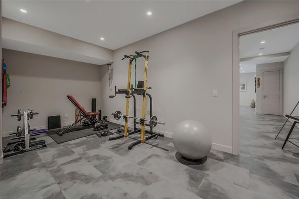 Fitness Equipment, Interior, Recessed Lighting