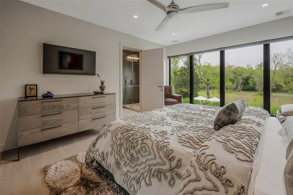 Bedroom, Interior, Recessed Lighting