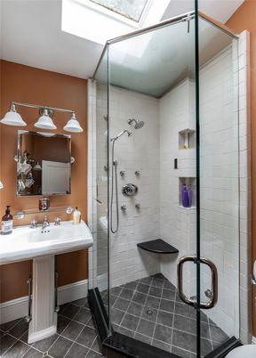 Bathroom, Glass Shower, Interior