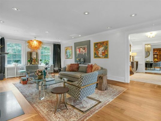 Chandelier, Interior, Living room, Recessed Lighting, Wood Texture Flooring