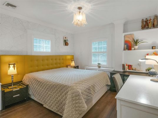 Bedroom, Interior, Wood Texture Flooring