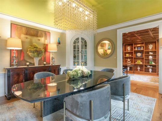 Dining room, Interior, Wood Texture Flooring